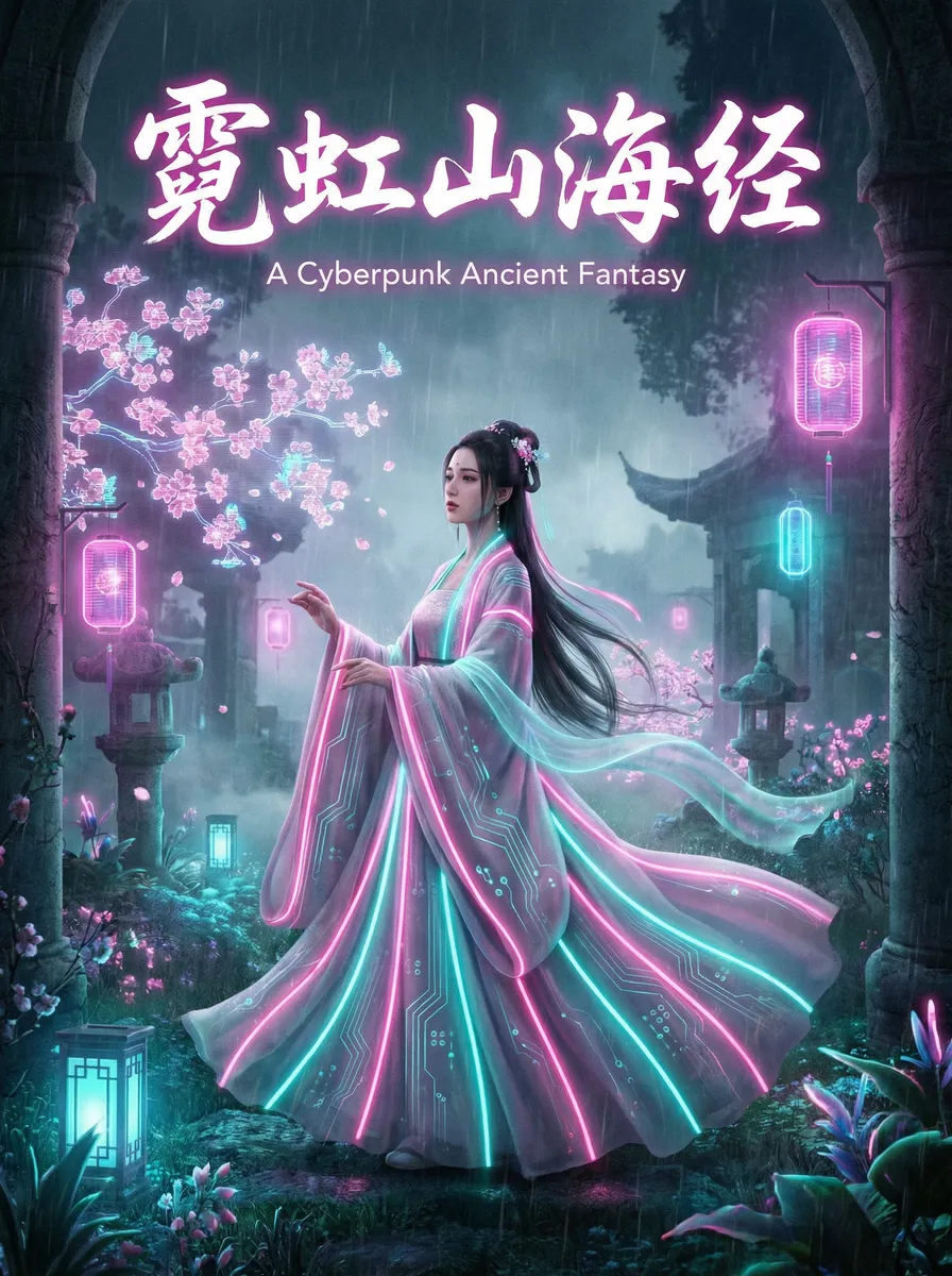 中国色情 古风奇缘短剧 - 霓虹山海经海报